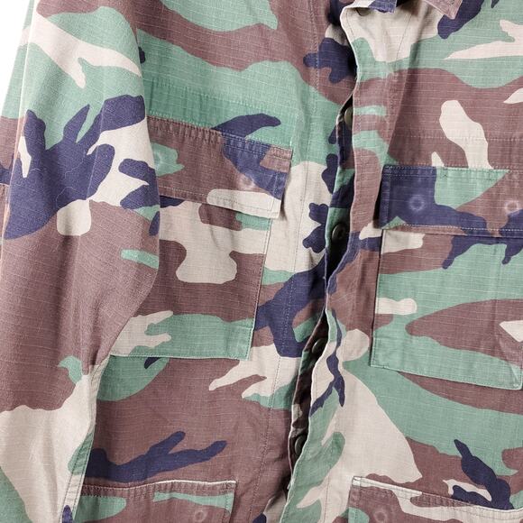 Army Hot Weather Combat Coat in Woodland Camo Size S Long - Picture 6 of 10